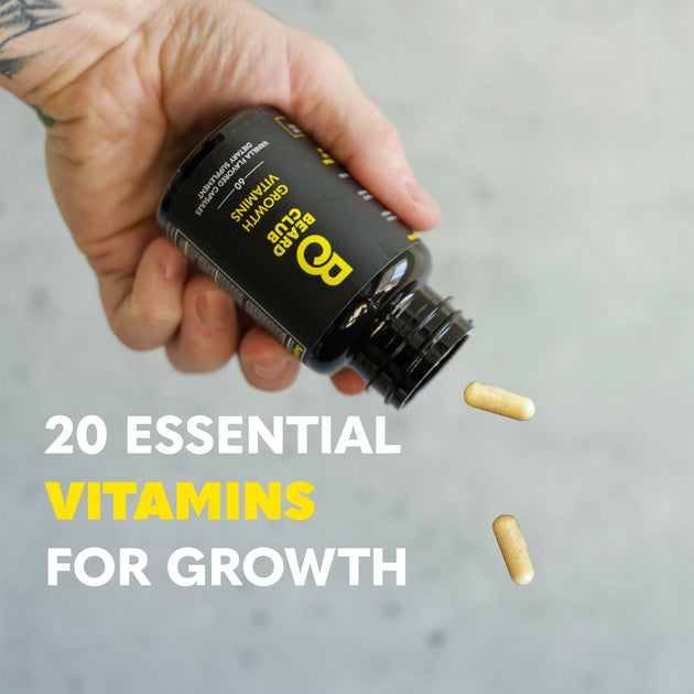 Beard Club Growth Vitamins Side Effects Beard Growth Vitamin Supplement | The Beard Club
