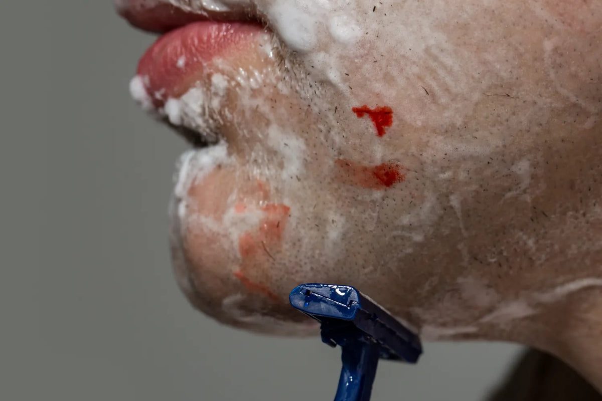 V Blood Razor Goatee How To Stop a Razor Cut From Bleeding in 5 Steps – The Beard Club