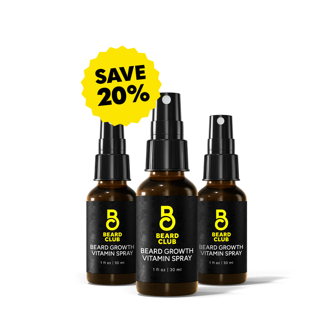 Beard Growth Vitamin Spray 3-Pack