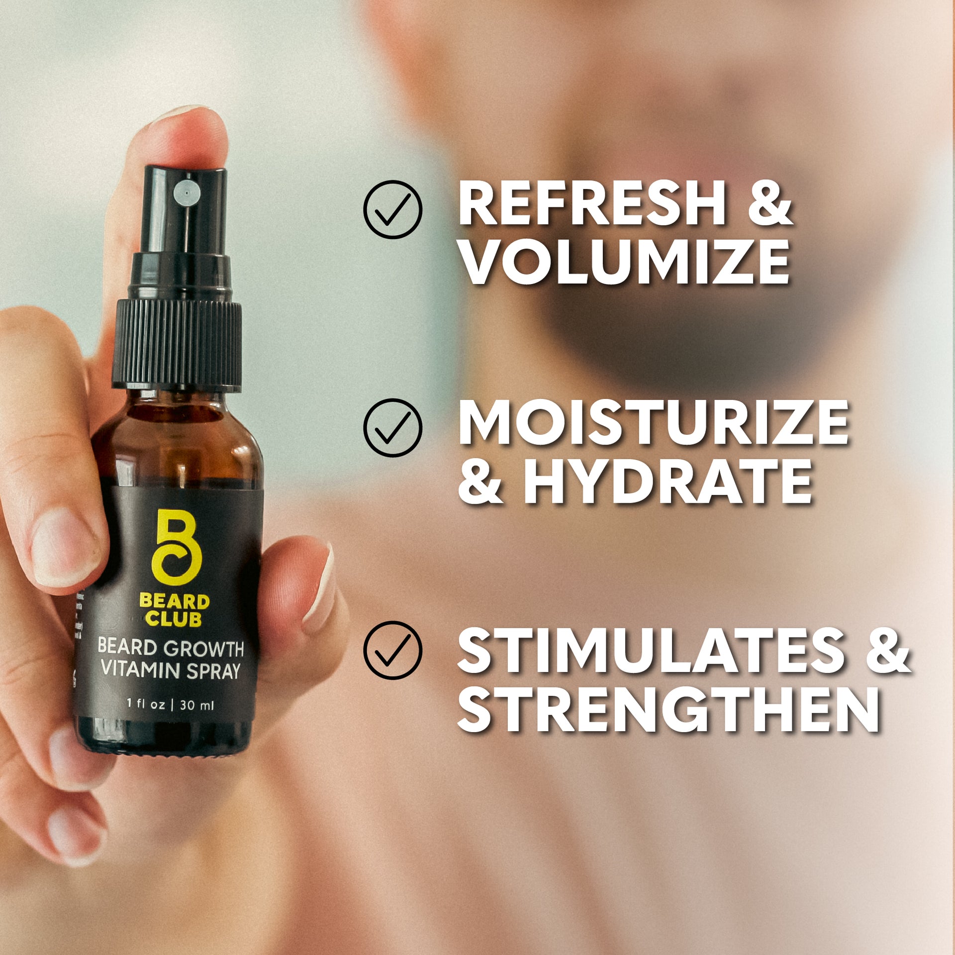 Beard Club Growth Vitamins Side Effects Beard Growth Vitamin Spray | The Beard Club