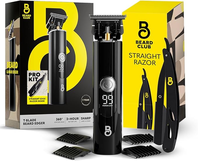 T-Blade Trimmer with Straight Razor
