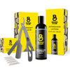 Silver Straight Edge & Aftershave Lotion