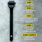 Beard Club Derma Roller for Face, Body and Scalp - Microneedling Roller with 540 Titanium Microneedles for Beard and Hair