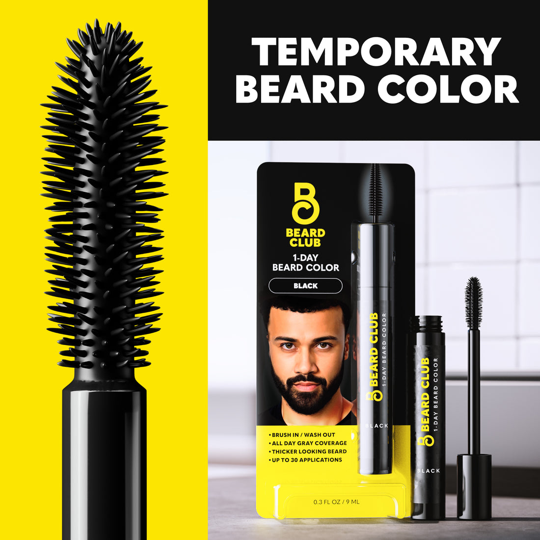 Beard Color Kit 1-Day Beard Dye - Temporary Beard Color for Men | The Beard Club