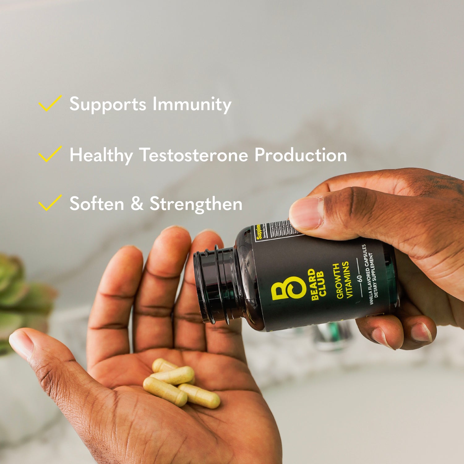 Are The Beard Club Growth Vitamins Safe Men's Grooming Products | The Beard Club