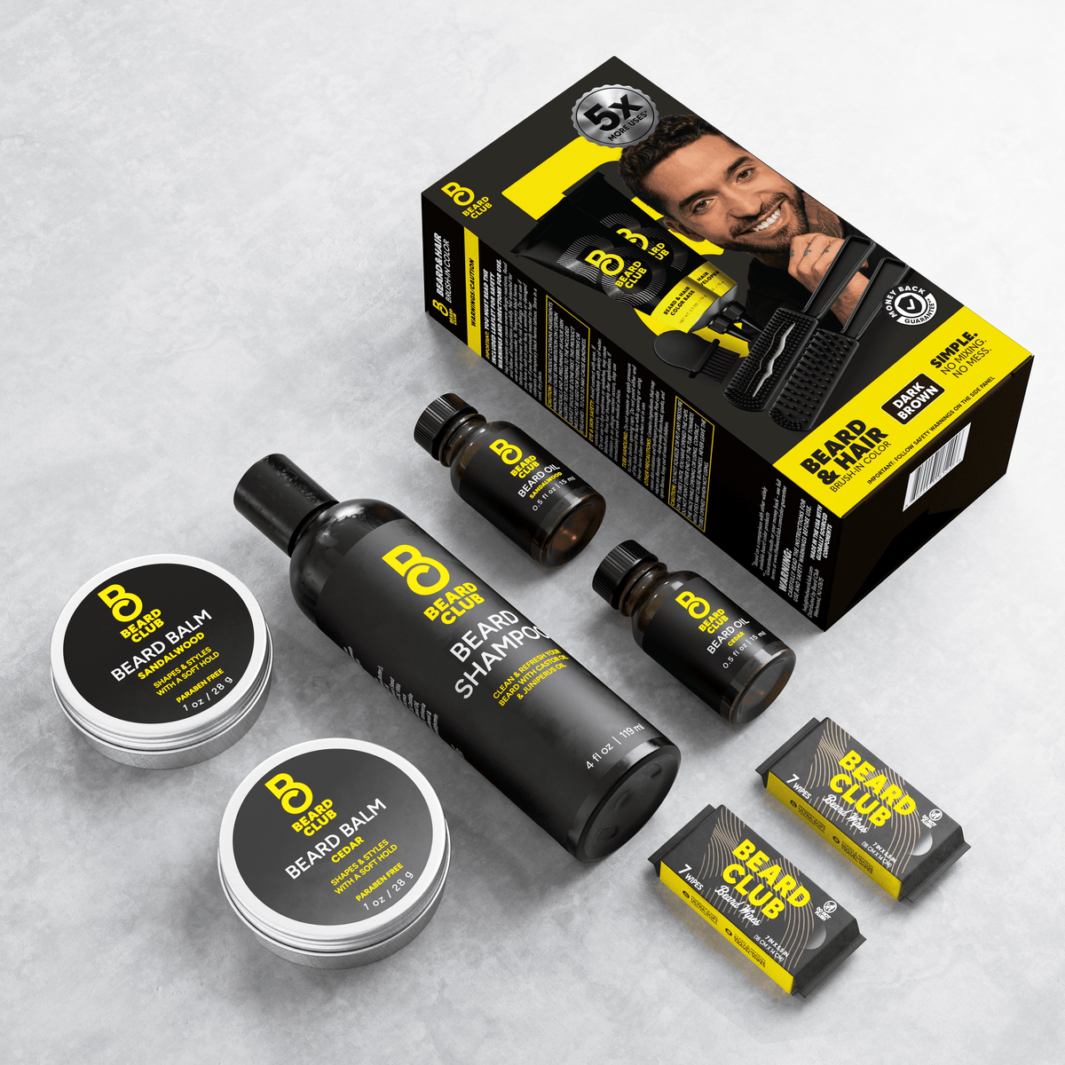 Beard & Hair Color Kit - Dark Brown