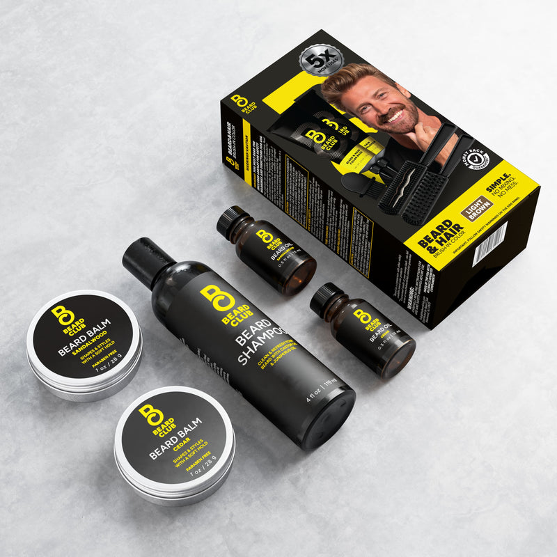 Beard & Hair Color Kit - Light Brown