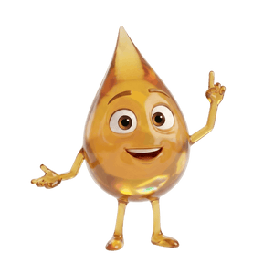 beard oil mascot