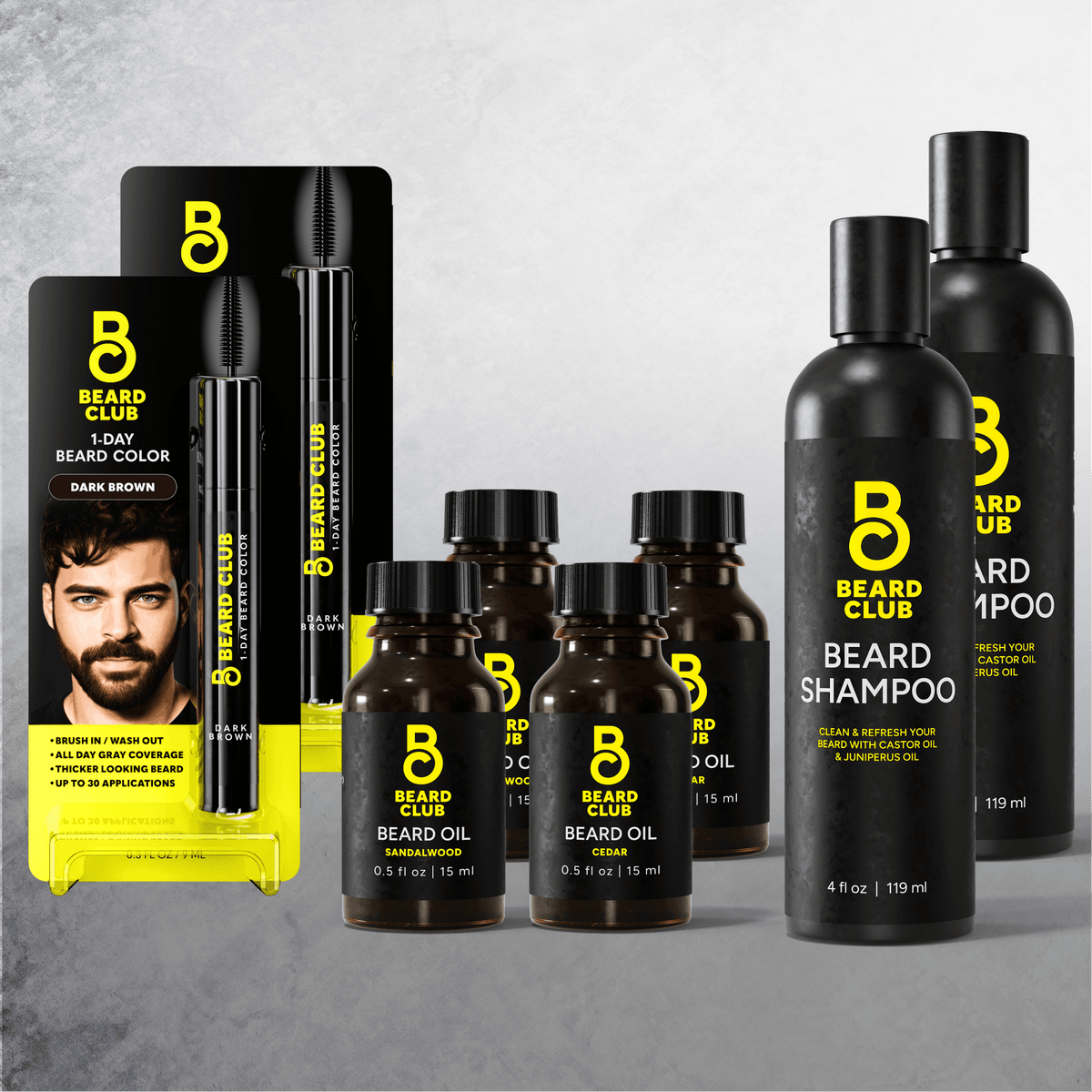 2 Pack Beard Color Kit - Dark Brown
