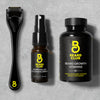 Derma Roller Beard Support Growth Kit - Derma Roller, Derma Roller Cleansing Spray and Beard Growth Vitamins