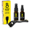 Derma Roller Refresh Beard Growth Kit - Derma Roller, Derma Roller Cleansing Spray and Beard Growth Vitamin Spray