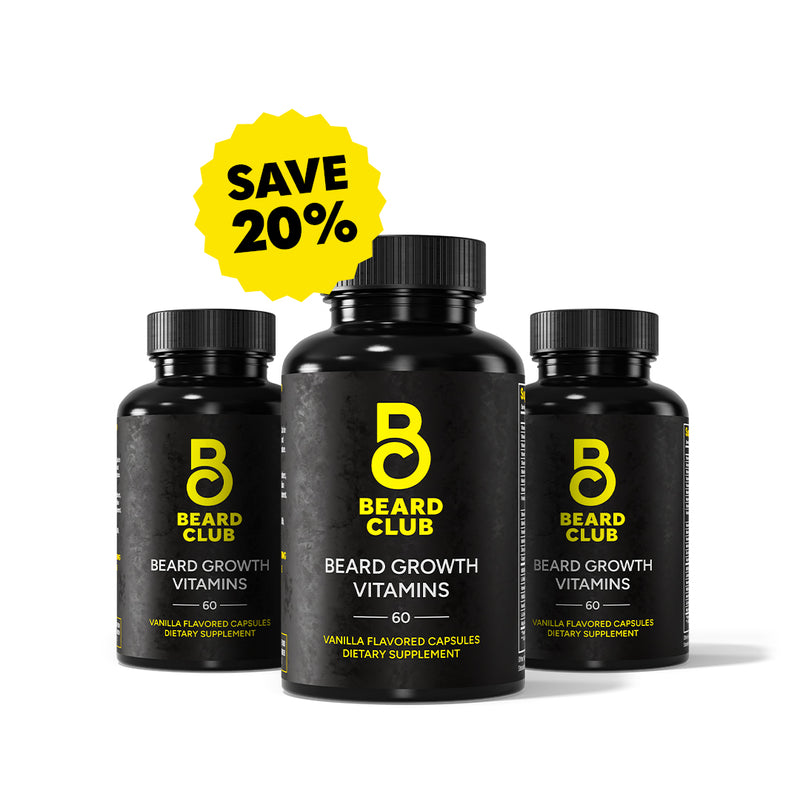 Beard Growth Vitamins 3-Pack