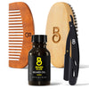 Beard Club® Beard Care Kit - TikTok Shop Exclusive Kit Includes Beard Brush, Beard Comb, Straight Edge Razor, and Beard Oil