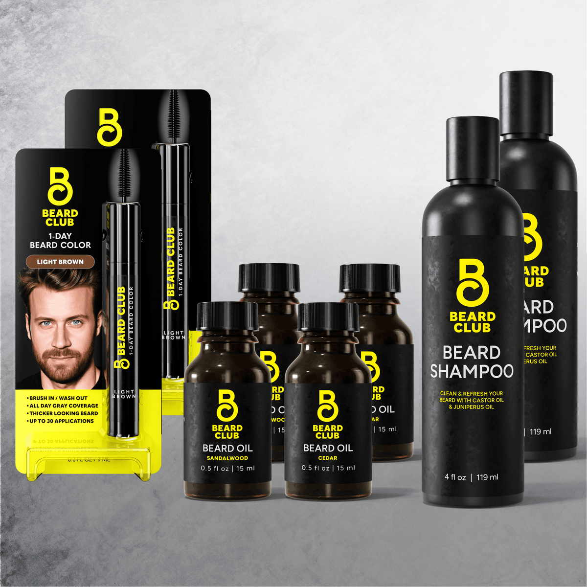 2 Pack Beard Color Kit - Light Brown