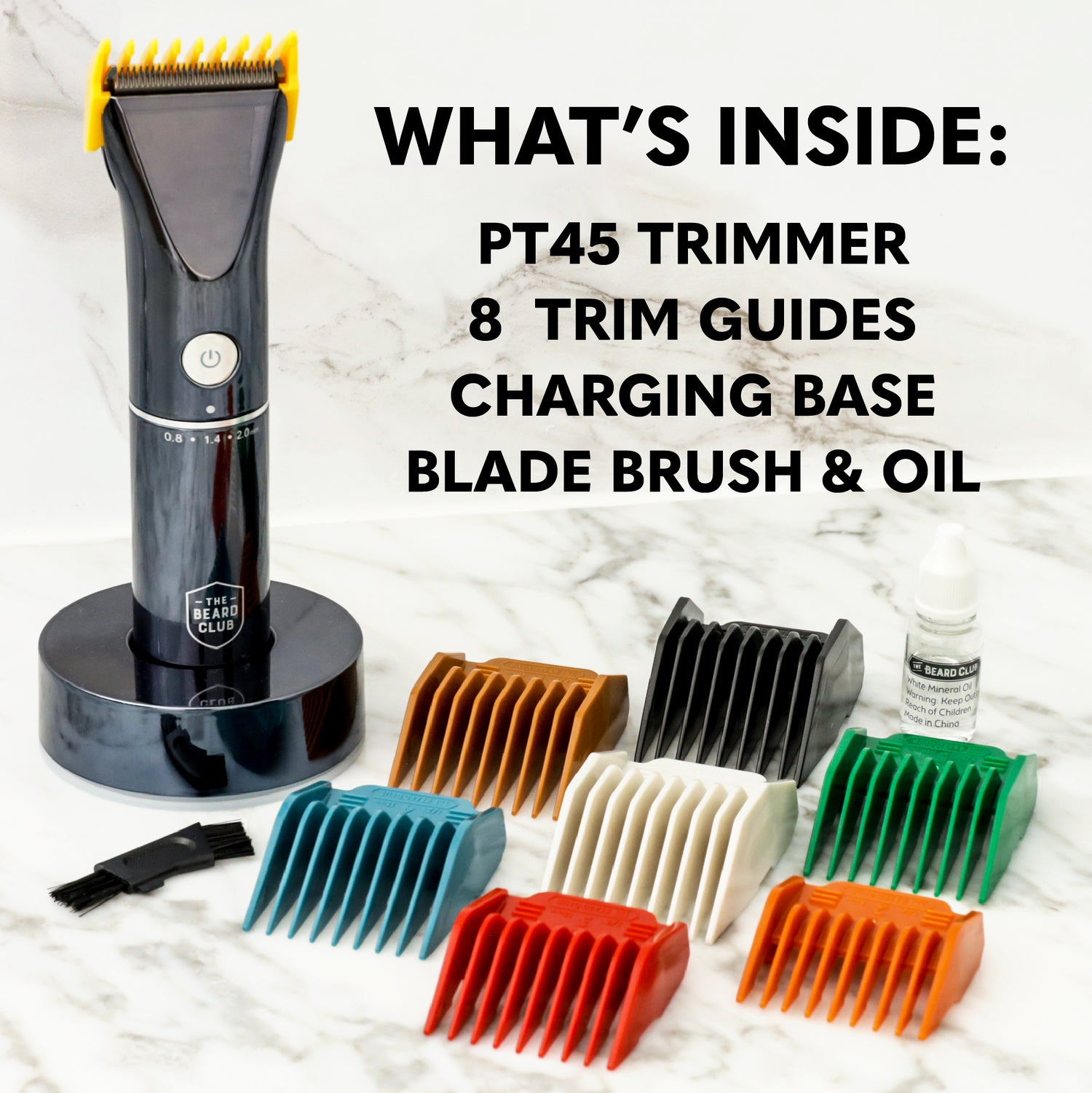 Ultimate Beard Growth Kit with PT45 Trimmer The Beard Club