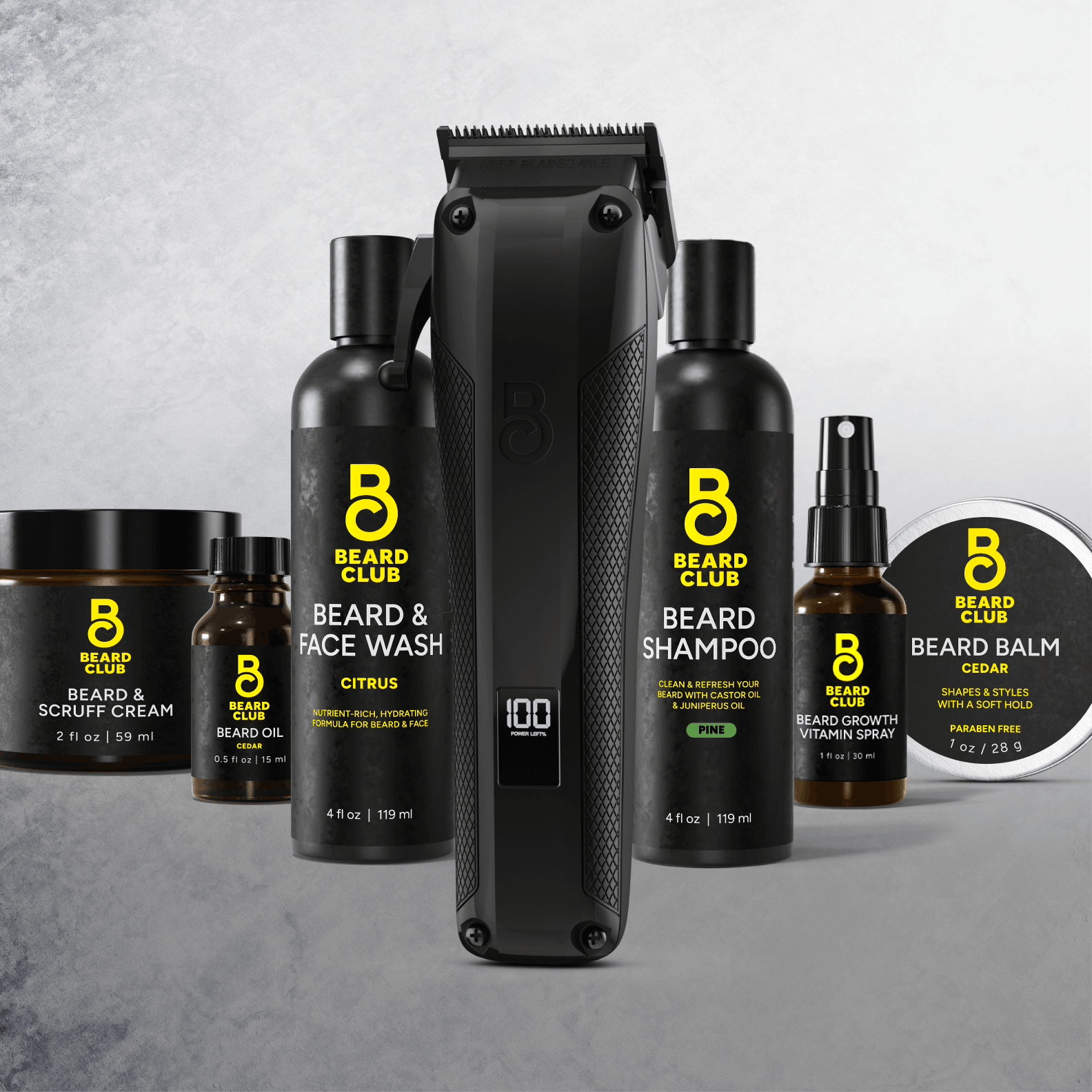 Beard Grooming Kit + Trimmer