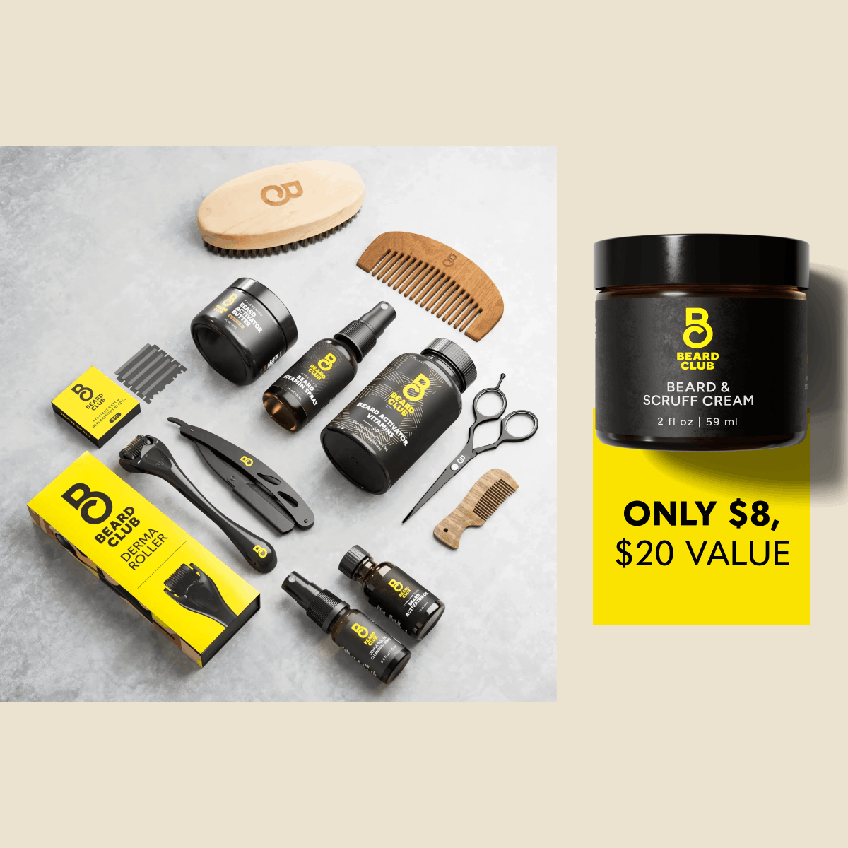Ultimate Growth Kit + Beard Cream