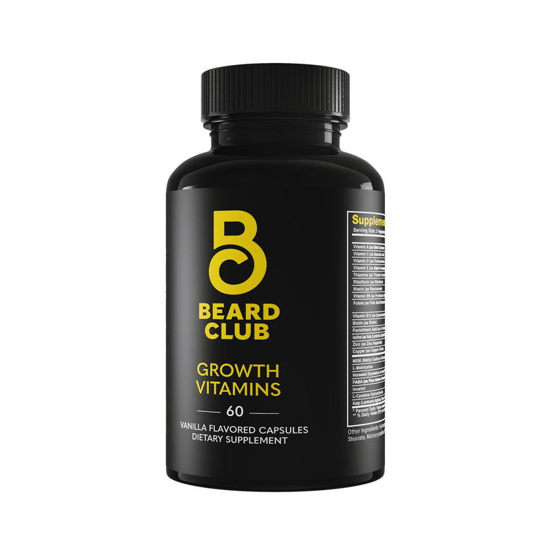 Beard Club Growth Vitamins Ingredients thebeardclub.com